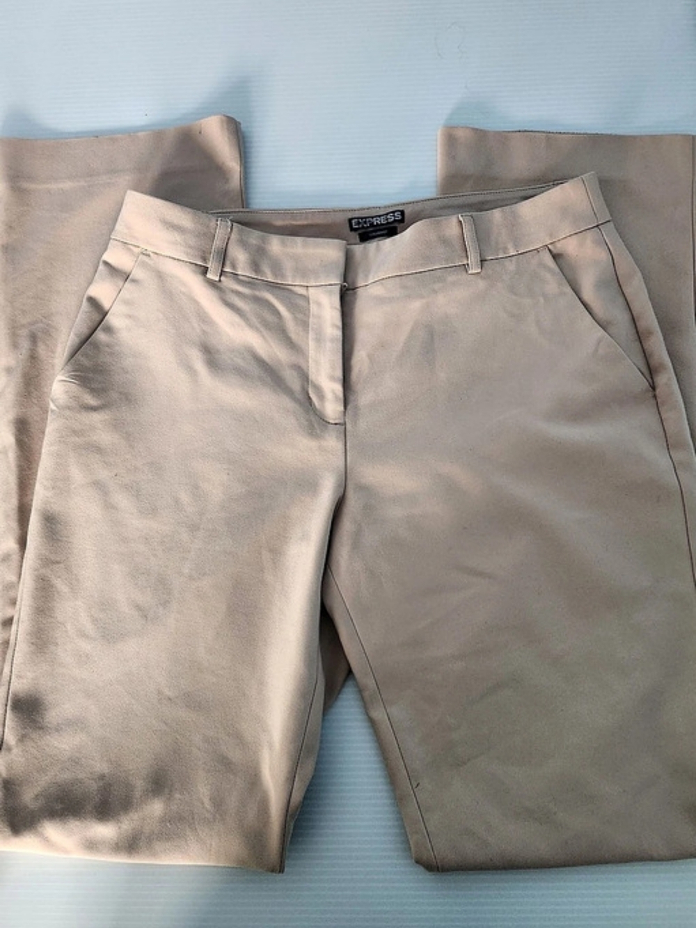 Express Columnist Pant Straight Leg Pants in Pinkish Beige Size 8R